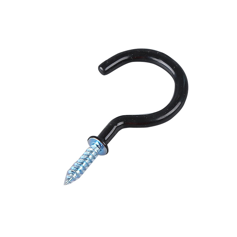 Cross-Border Pvc Sheep Eye Hook Manufacturer Spot Colorful Modern Simple Dipped Sling Foreign Nail Hook Question Mark Hook Cup Hook