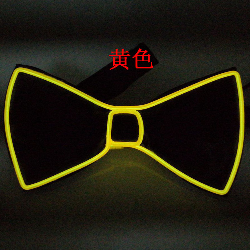 EL luminous bow tie, LED flash bow tie fluorescent dance costume performance clothing performance bow tie toy gift