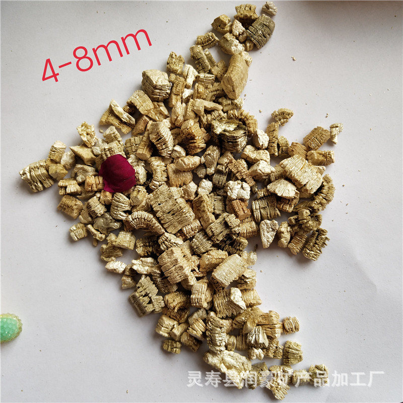 Lingshou Wholesale White Expanded Large Particle Vermiculite for Gardening, Turtle and Snake Breeding, Vermiculite Particles in Woven Bags, Porous