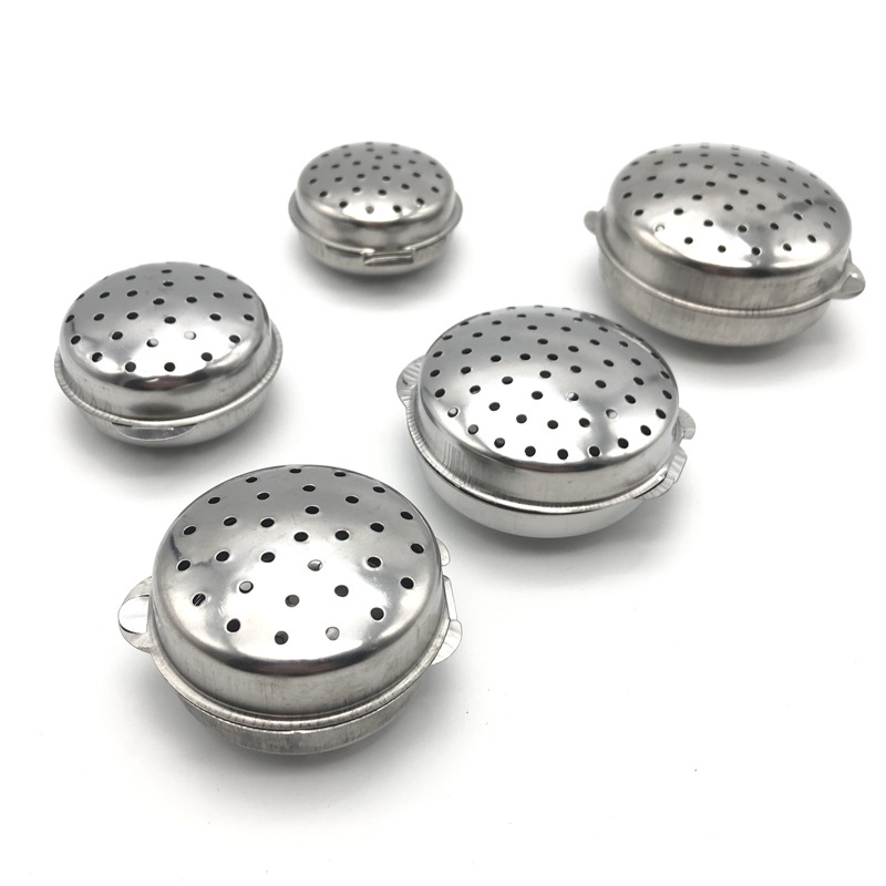 410 Stainless Steel Round Punching Weibao Soup Hot Pot Marinated Seasoning Ball Soup Filter Ball Factory Wholesale