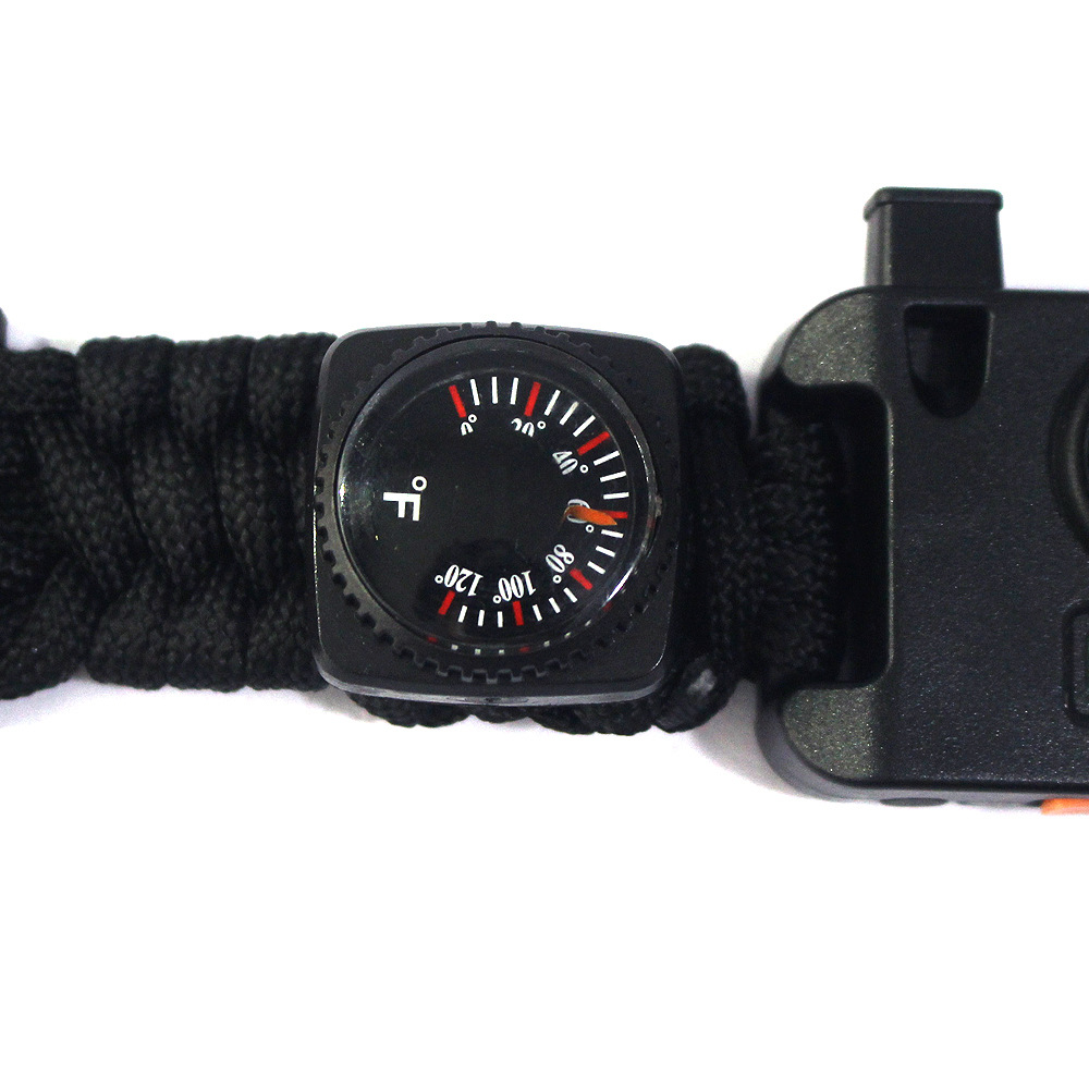 Outdoor Survival Outdoor Mountaineering and Rock Climbing Travel Men's Watch Multi-Function Sosled Light Laser Paracord Watch