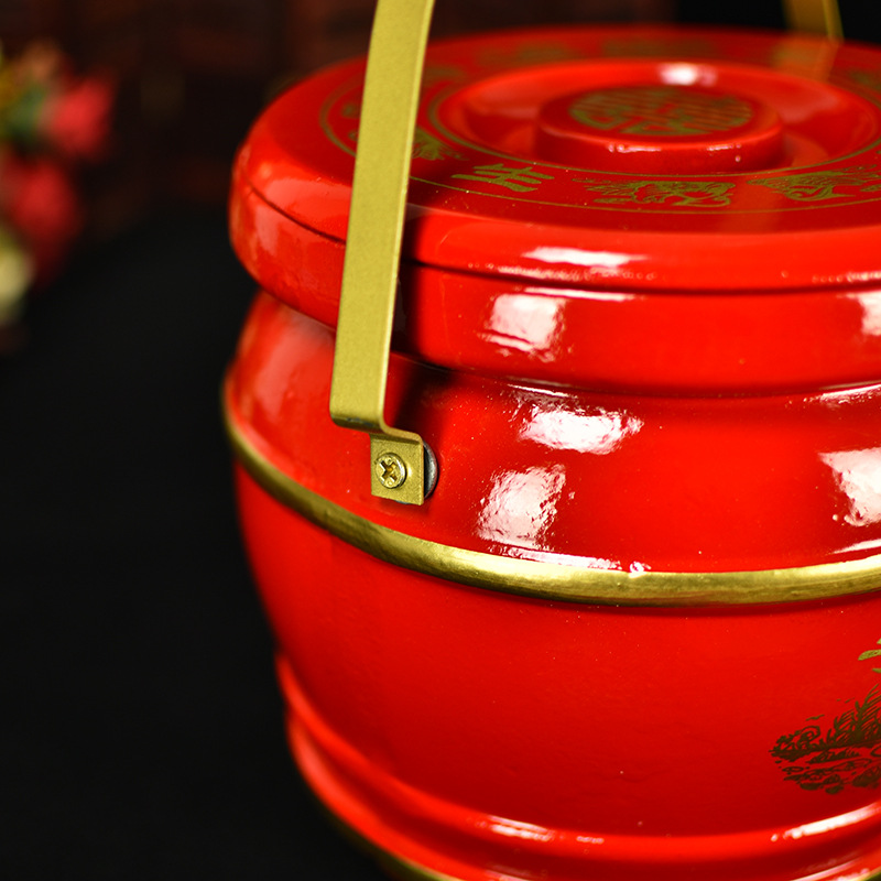 Wedding New Wooden Sun Bucket Large Big Red Sun Bucket Wholesale Manufacturer Supplies Ornaments Wedding Bucket