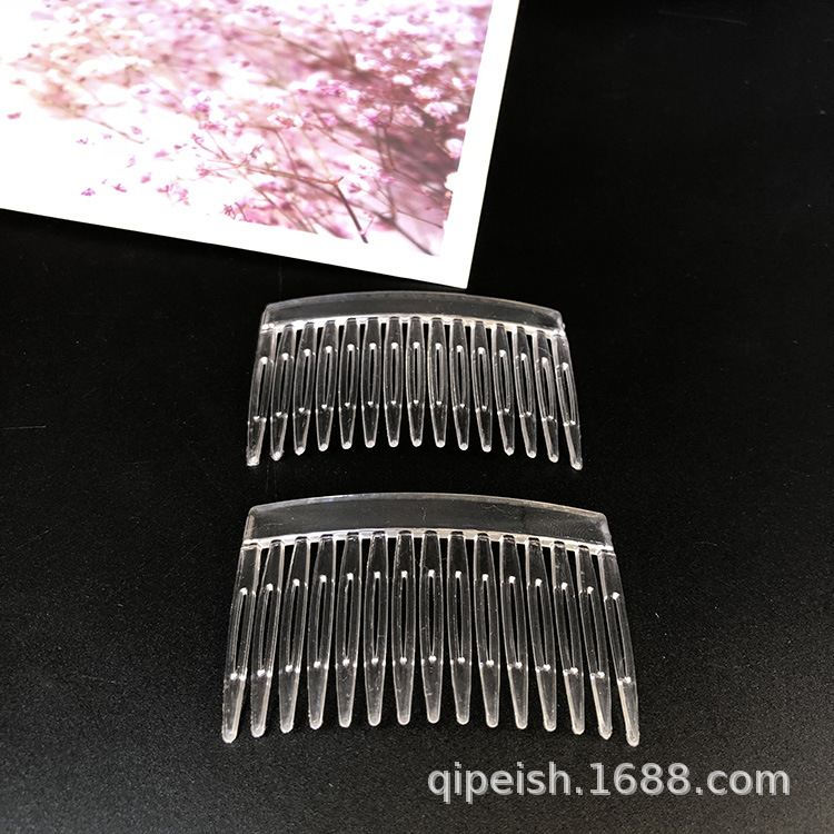 Корейские мини расчески пластиковые прозрачные заколки для волос оптовая продажа