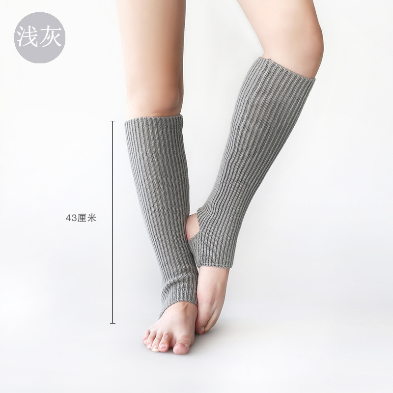 Dancer's Song Adult Latin Dance Leg Covers Children's Knitted Wool Ballet Leg Warmer Yoga Foot Warming Socks