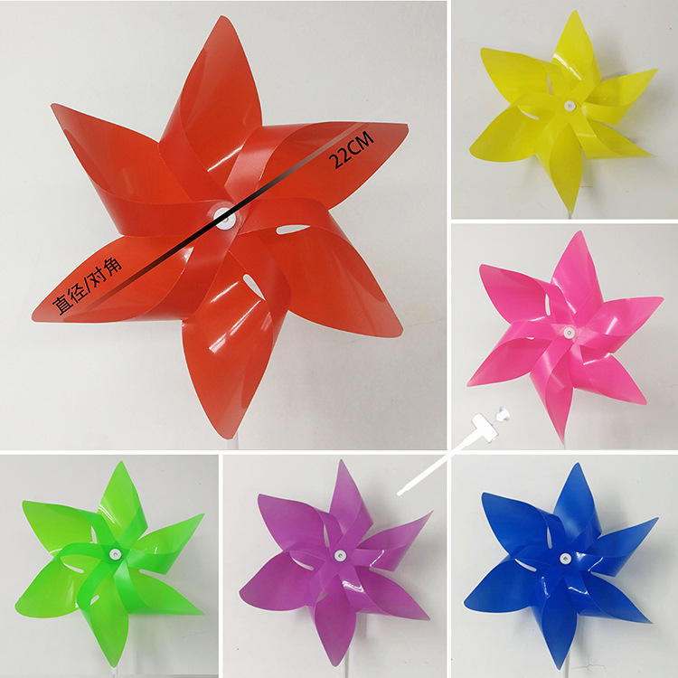Plastic Windmill Decoration Hanging Outdoor Scenic Spot Corridor Kindergarten Children's Gift Toy Small Windmill Manufacturer