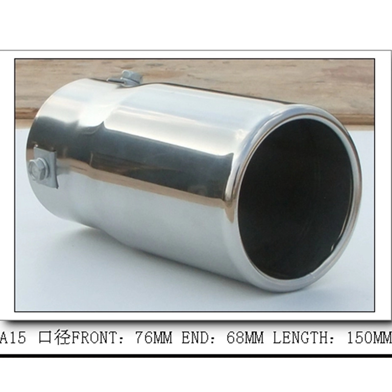 A6 car tail throat car exhaust pipe oblique mouth car stainless steel tail throat decoration applicable
