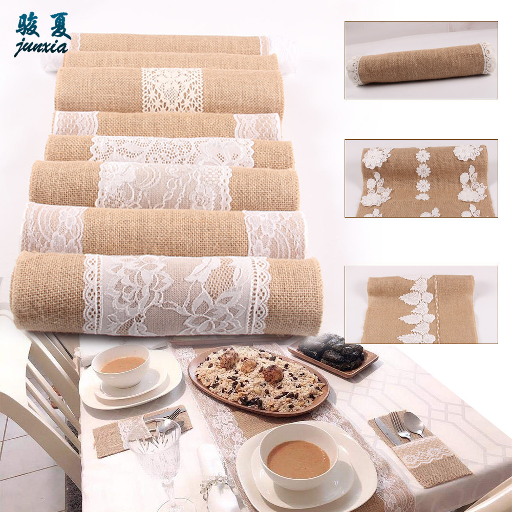 Льняное покрывало для стола для свадеб и вечеринок в европейском и американском стиле с кружевом