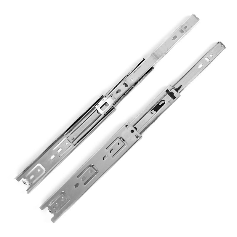 Manufacturers sell 5 inch 6 inch 8 inch #35 wide short size rail 30 track mute three section rail drawer slide hardware