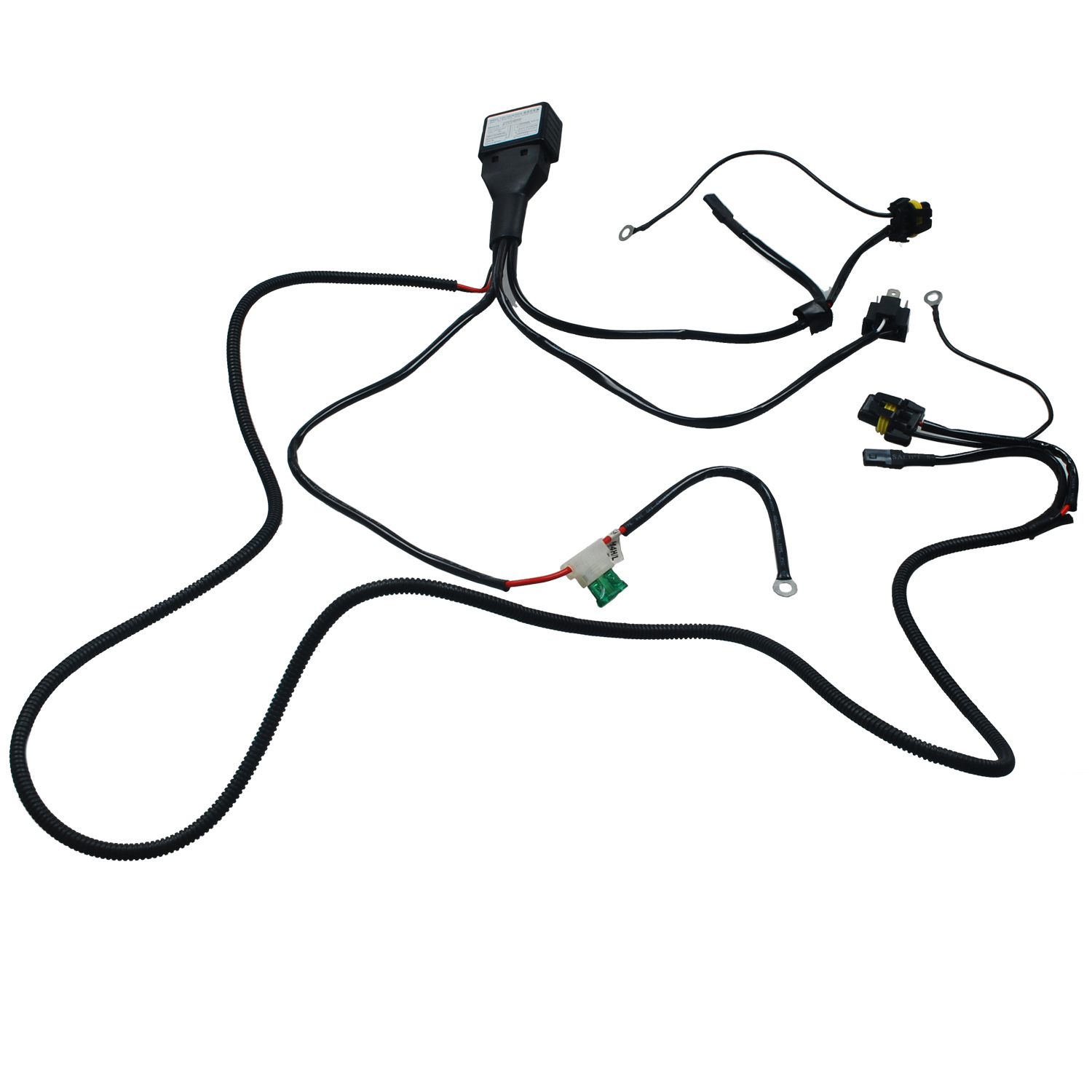 Cross-border wholesale H4 xenon lamp wire telescopic lamp spotlight wire group swing angle lamp wire harness xenon lamp modified wire lens wire