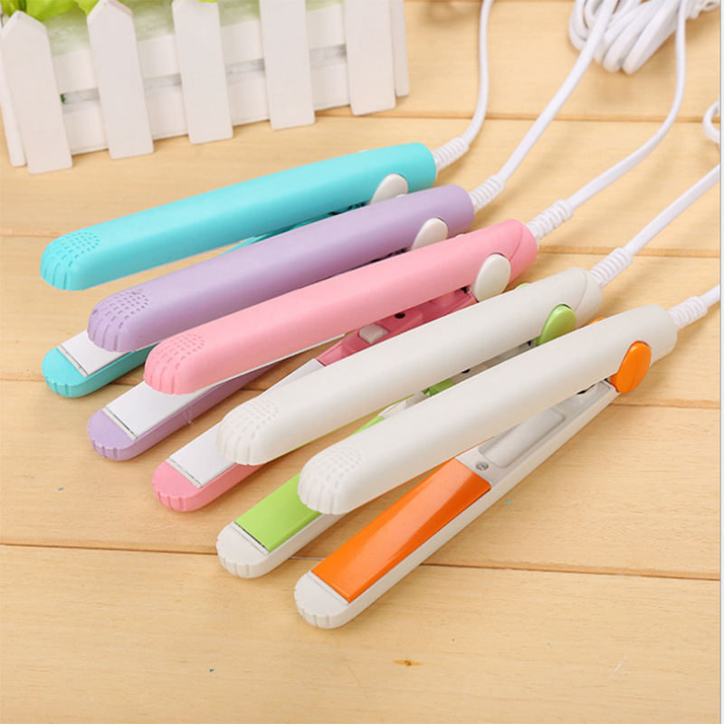 Корейский мини утюжок для волос портативный для студентов в спальне прямой и кудрявый двойного назначения