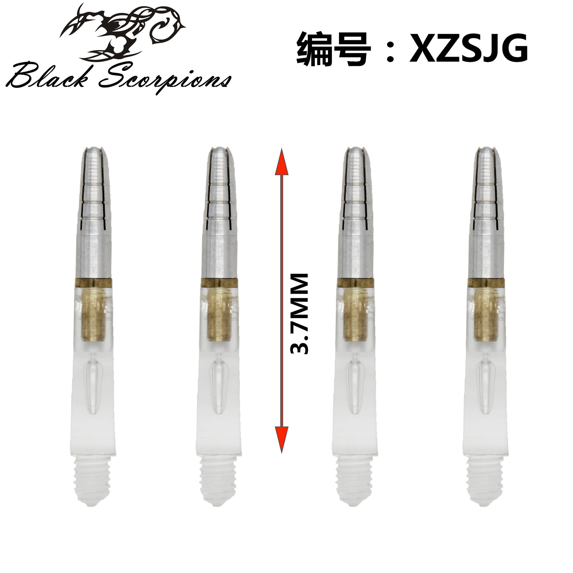 Прозрачный кристаллический пластиковый стержень с вращающимся хвостовым крылом, высококачественные аксессуары для дротиков, оптовая продажа