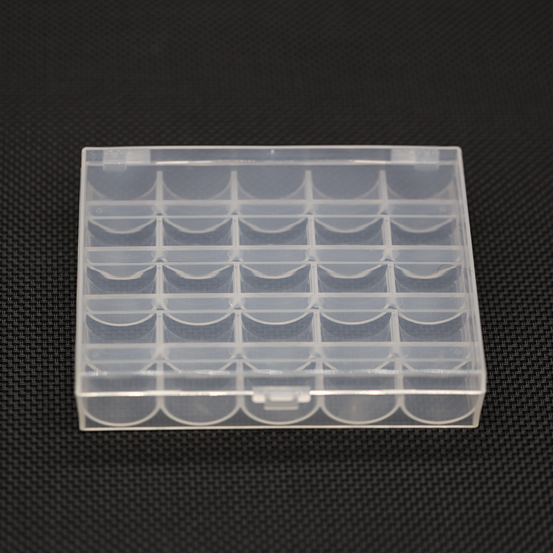 Plastic bobbin lock cylinder 2518p universal multifunctional transparent bobbin sewing machine bobbin bobbin box empty box
