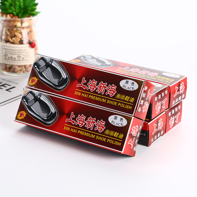 Shanghai Xinhai Shoe Polish Leather Shoe Care Oil Black Decontamination Leather Shoe Care Leather Shoe Polish Leather Goods Colorless and Transparent