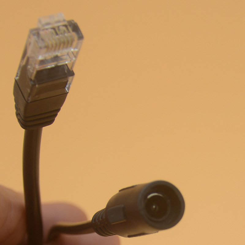 Pass-through POE Separator 12v Network Monitoring Power Supply Module Synthesizer POE Separation Line Male and Female Head Set