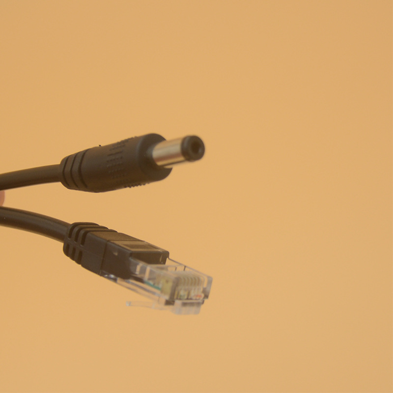 Pass-through POE Separator 12v Network Monitoring Power Supply Module Synthesizer POE Separation Line Male and Female Head Set