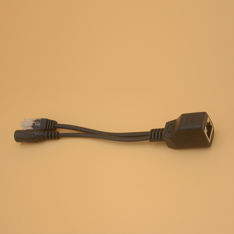 Pass-through POE Separator 12v Network Monitoring Power Supply Module Synthesizer POE Separation Line Male and Female Head Set