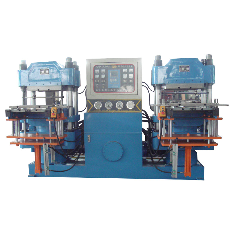 Full-automatic double-headed vulcanizing machine flat vulcanizing machine silicone molding machine 100 tons