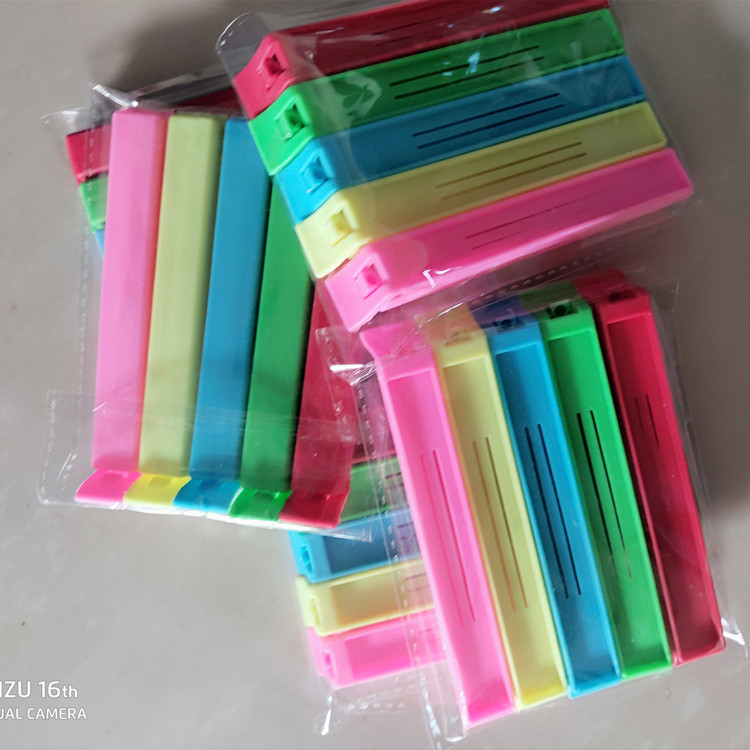 Creative candy color sealing clip plastic bag sealing clip fresh snacks food clip tea sealing clip