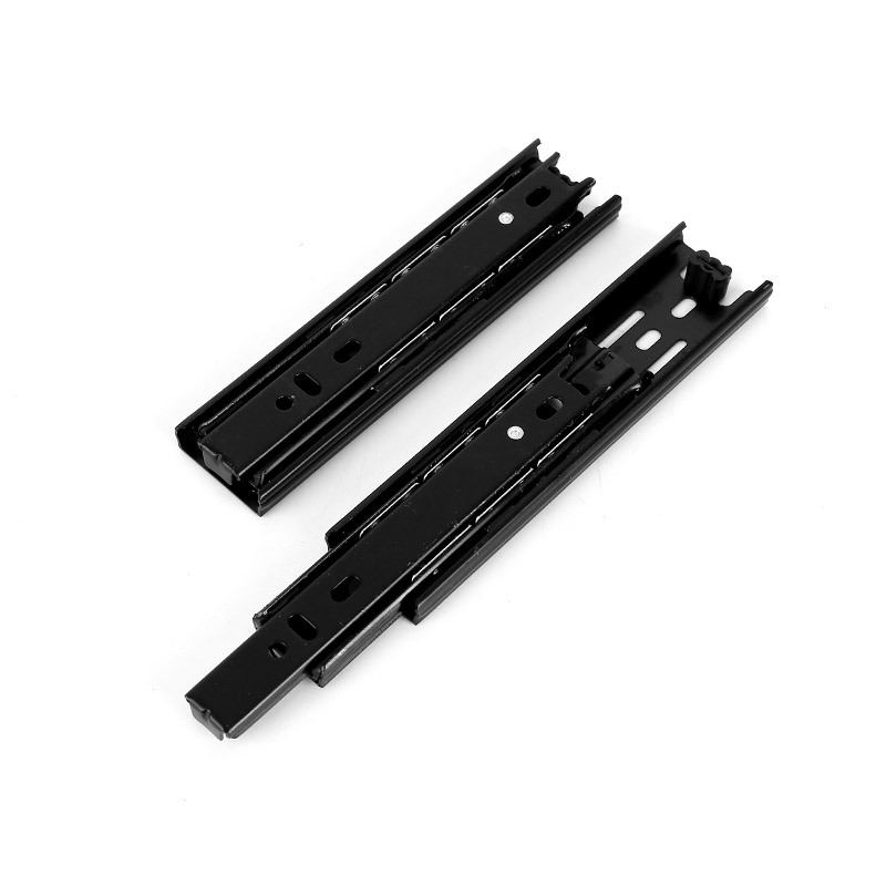 Manufacturers sell 5 inch 6 inch 8 inch #35 wide short size rail 30 track mute three section rail drawer slide hardware