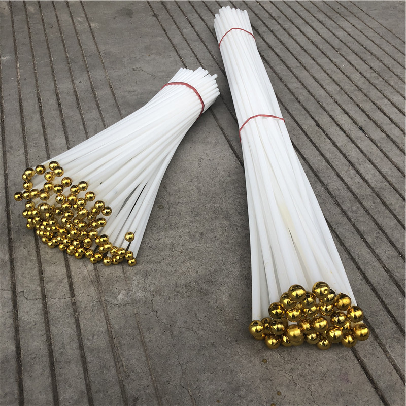 Ручной флагшток 30 см длиной 6 мм внешним диаметром белый пластиковый ручной флагшток баннер рекламный баннер бамбук