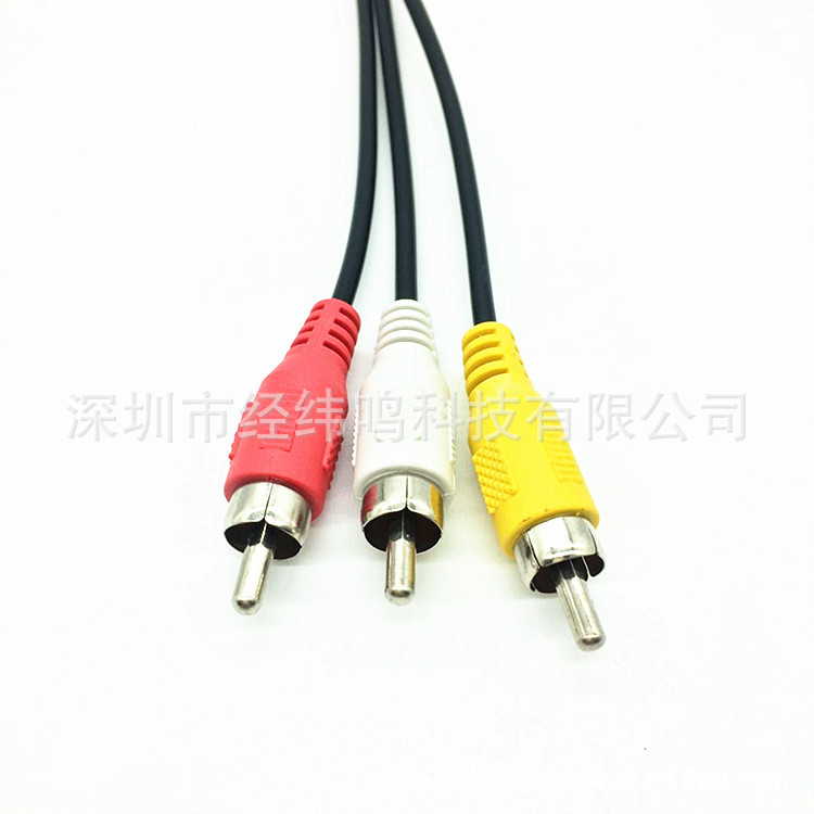 Factory Direct Sales USB to 3Rca Cable USB to San Lotus Av Cable Set-Top Box Audio and Video Connection Cable Full Copper Core
