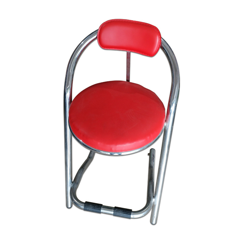 Game machine chair backrest seat Internet bar chair video game City mahjong hall stainless steel stool manufacturers customized