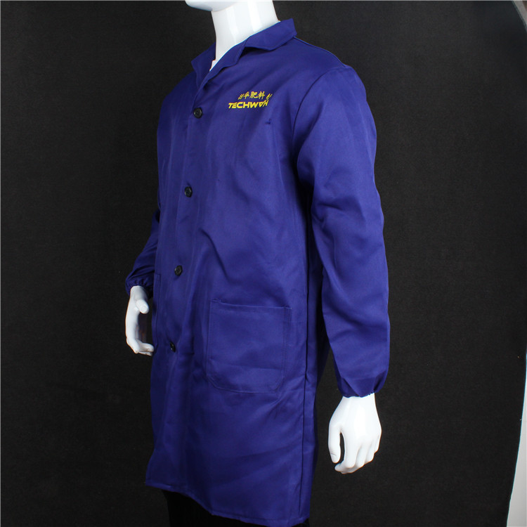 Coat Spring & Fall Work Clothes Labor Protection Clothing Custom-Made Long-Sleeved Blue Coat Camouflage Coat Smock Adult Work Clothes