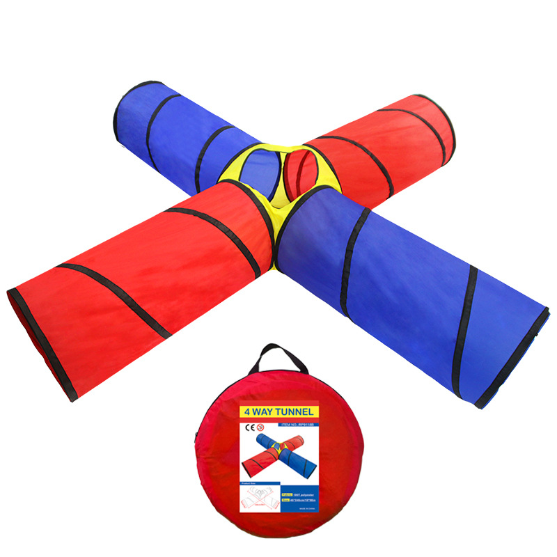 in stock Infant Drill Climbing Sunlight Crawl Channel Brain Coordination Training Children's Tunnel Tent Portable Foldable