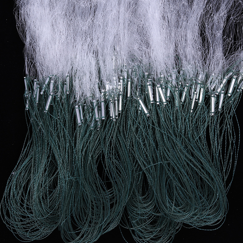 Single-layer three-layer sticky net fishing net fishing net wire mesh three-layer sinking net single-layer hanging net net white strip net