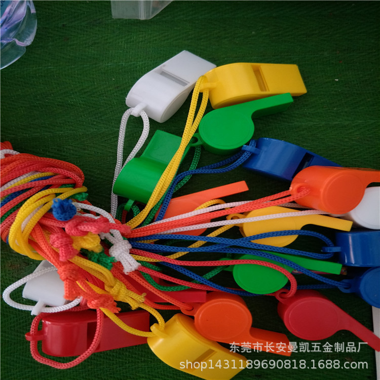 Colorful plastic whistle football whistle evening games cheer props atmosphere whistle manufacturers in stock batch