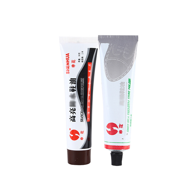 Shanghai Shenhua Factory Direct Sales Shoe Polish Black Nourishing Cream Leather Shoe Care Oil Genuine Leather Quick-Brightening Oil Leather Care