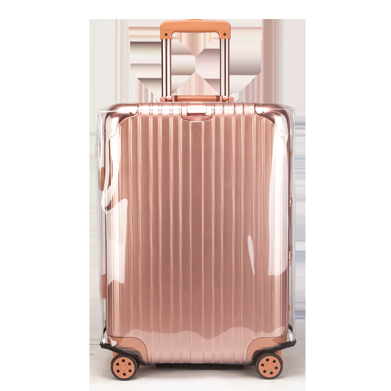 Pvc Transparent Disassembly-Free Universal Ultra-Transparent Suitcase Cover Protective Cover Dustproof and Waterproof Trolley Suitcase Suitcase Wear-Resistant Suitcase Cover