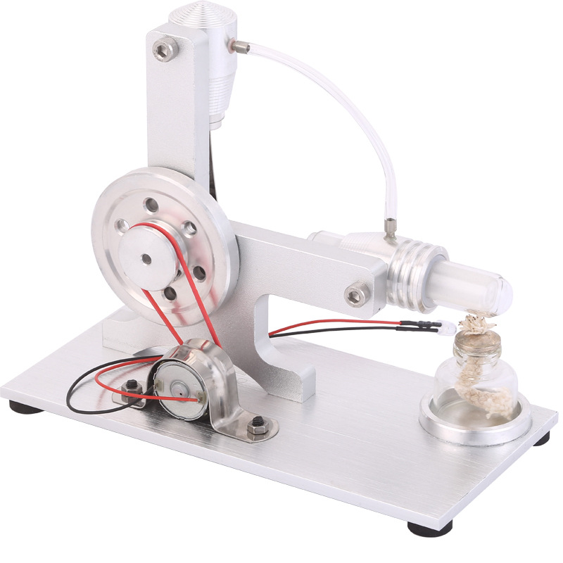 L-type stirling engine external gas turbine micro generator birthday gift engine model engine mini