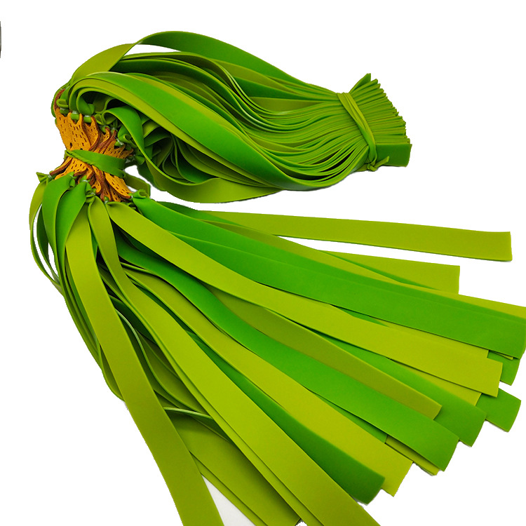 Outdoor slingshot rubber band 1.0mm two-color wide flat rubber band slingshot leather in stock wholesale flat rubber band group