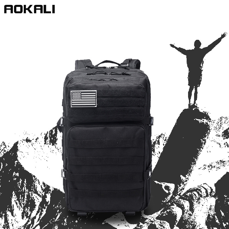 Taobao outdoor sports large capacity backpack camping hiking 3p tactical waterproof mountaineering multi-function computer