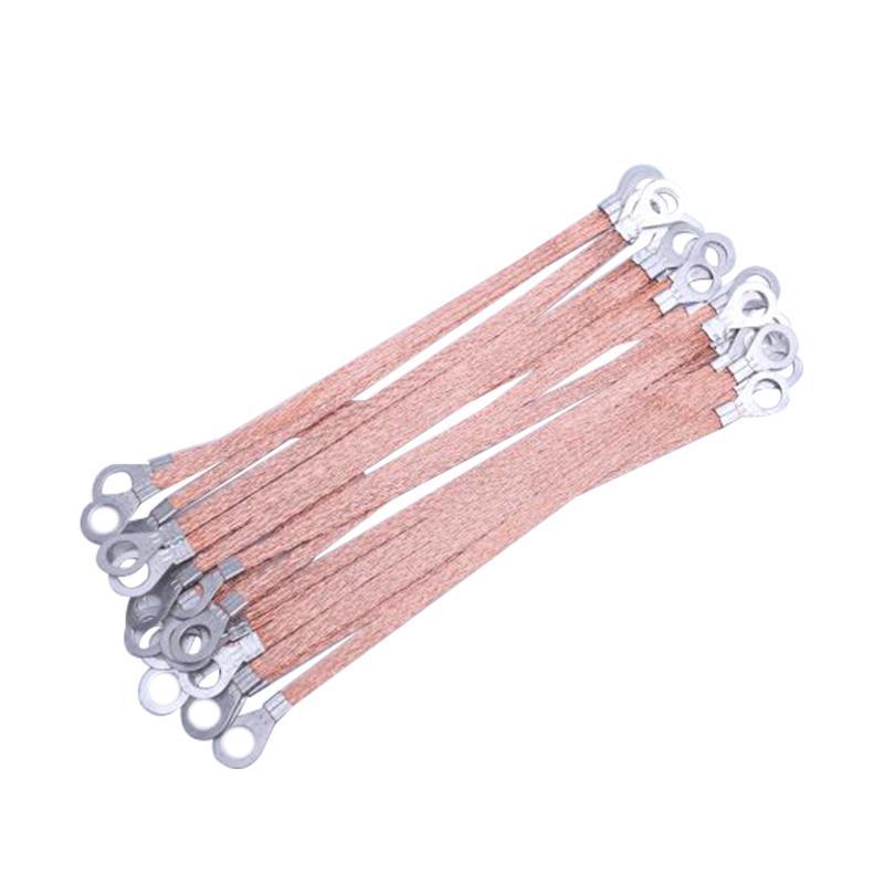 Copper clad aluminum bridge grounding wire copper braided electric box connection conductive jumper 2.5 4 6 Square