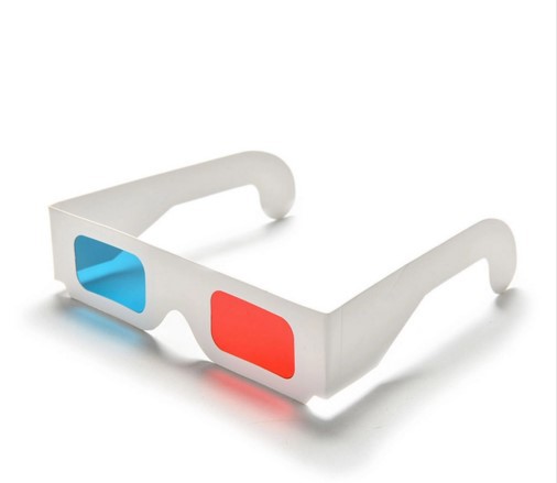 Foreign trade paper 3D glasses red blue 3D paper frame 3d glasses 3D cinema glasses