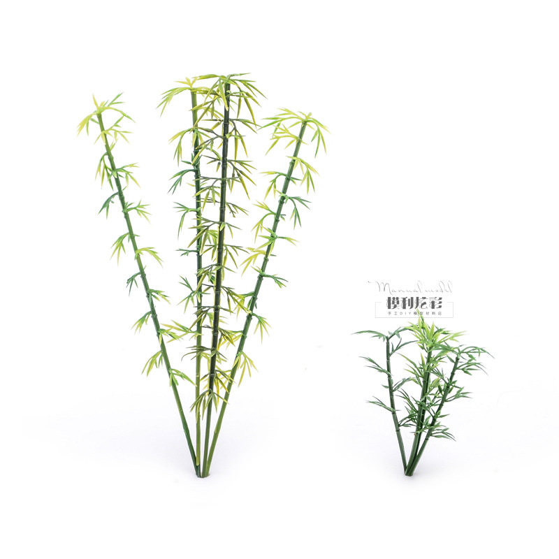 diy handmade micro landscape environment outdoor outdoor building model making material sand table plant scene bamboo