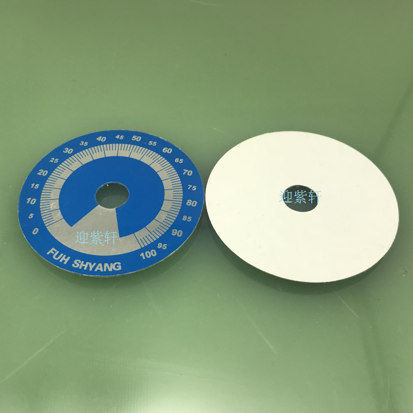 Металлическая панель инструмента, шкала ручки потенциометра, цифровая шкала