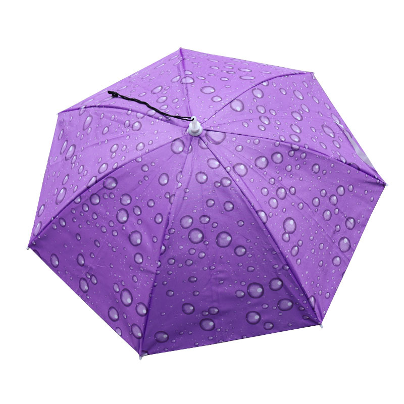 Wholesale Umbrella Hat Head-Mounted Sunshade Umbrella Fishing Hat Umbrella Sun Protection and Rainproof Overhead Outdoor Fishing Hat Umbrella
