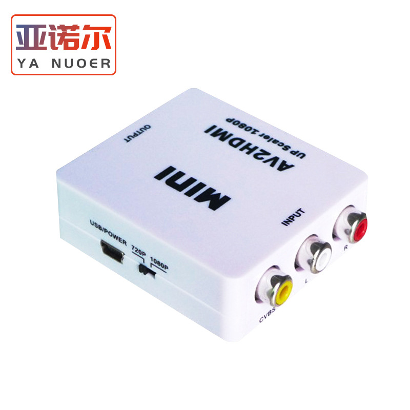 Мини AV в HDMI конвертер поддерживает 1080p HD видео выход RCA в HDMI адаптер