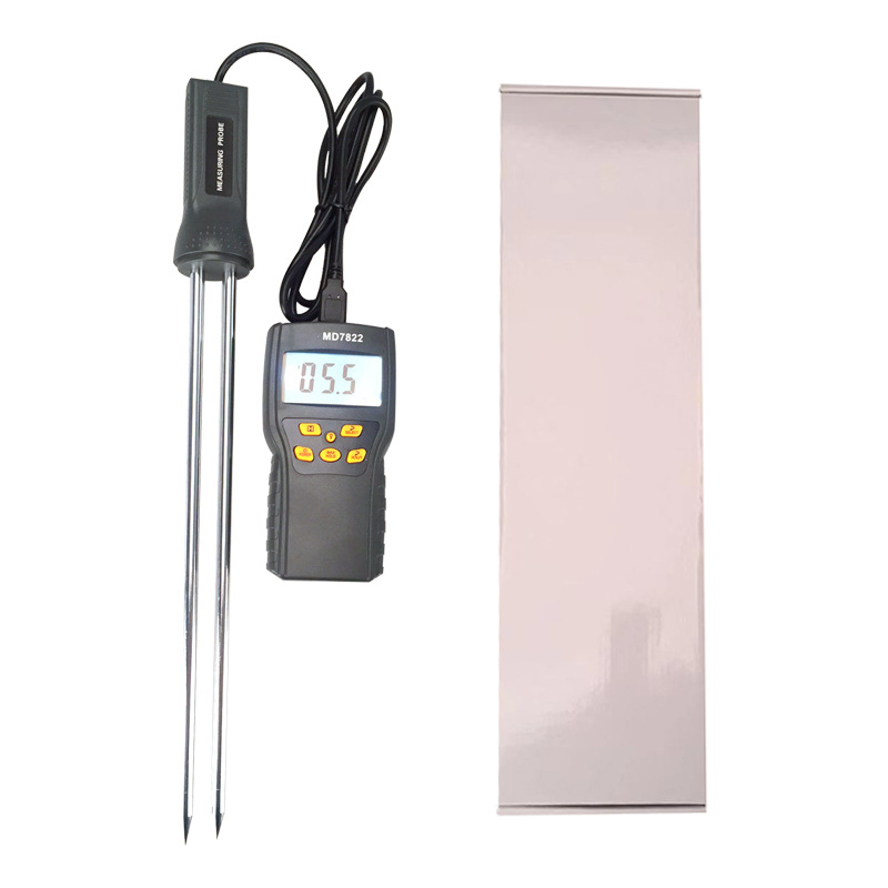 Factory Direct Supply Digital Display particle grain moisture tester ultra-long probe digital hygrometer MD7822