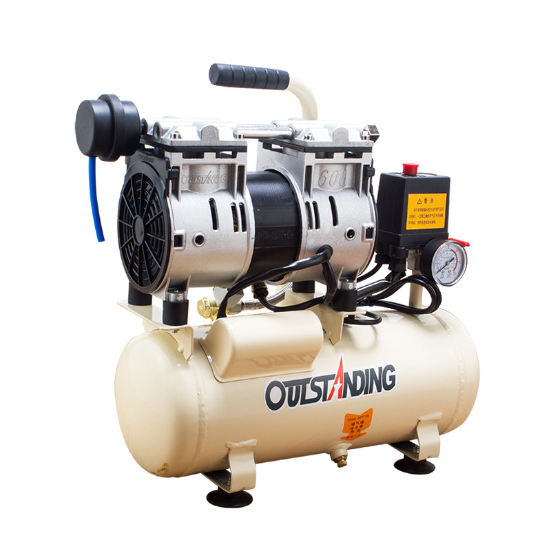 Otukos OiL-free SiLent Air Compressor Air Pump 600W-8L WoodWorking SmaLL Air Pump Compressor
