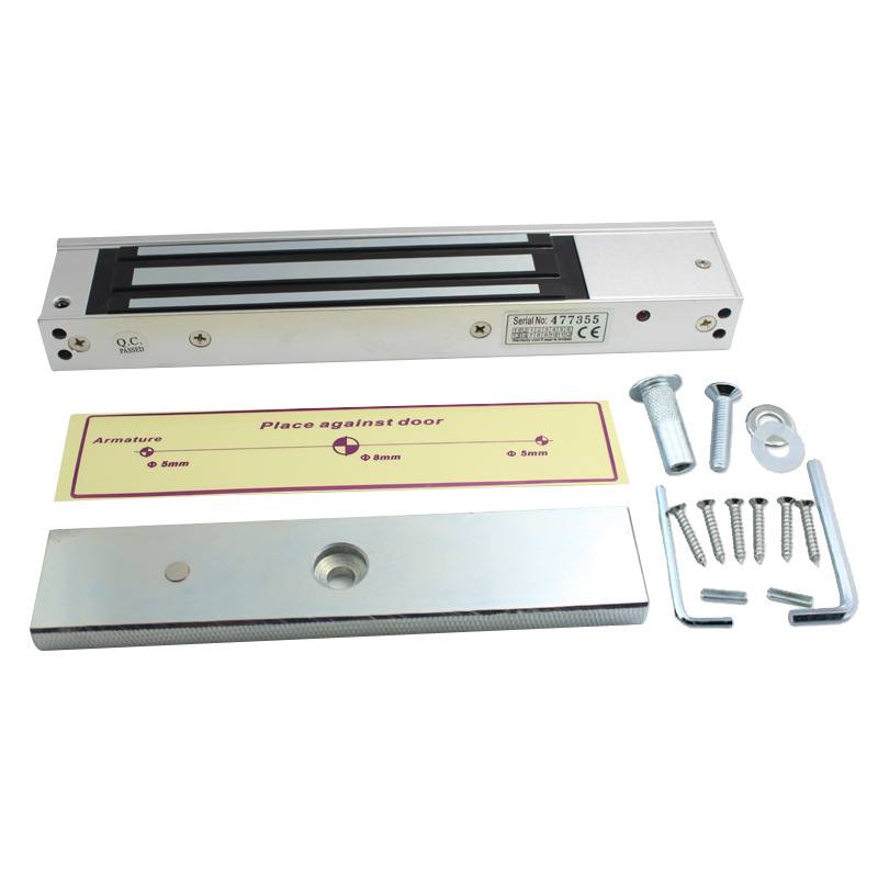 280KG waterproof magnetic lock without indicator light 280KG hanging electromagnetic lock 12V access control Open-mounted electronic lock