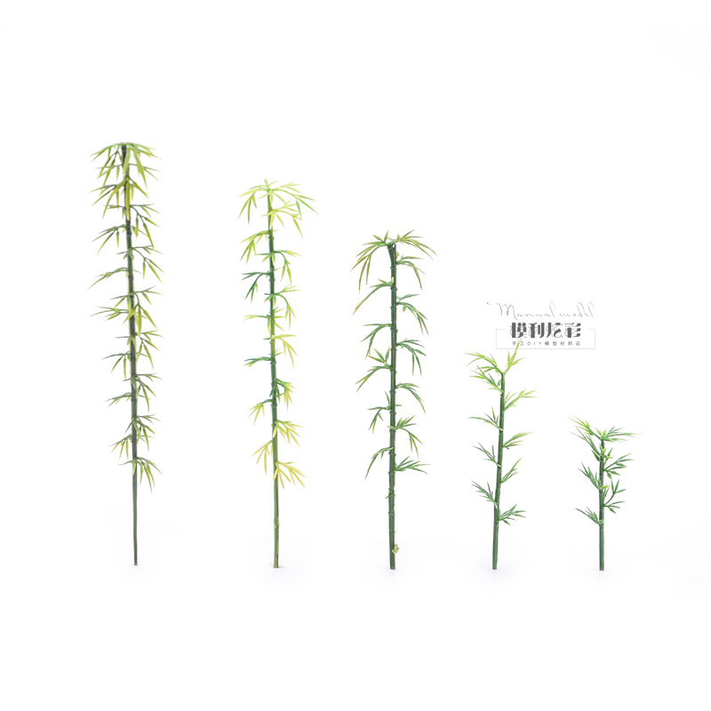 diy handmade micro landscape environment outdoor outdoor building model making material sand table plant scene bamboo