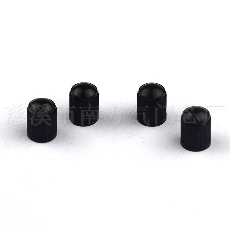 Black Plastic Valve Cap Dust Cap Car Tire Plastic Valve Cap Spot Car Anti-Slip