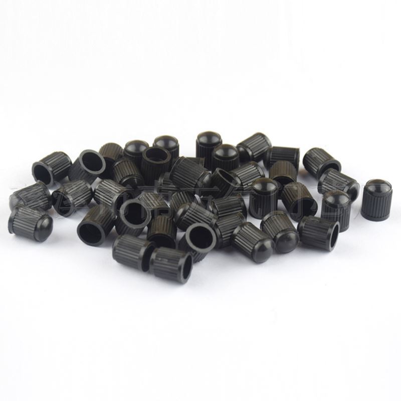 Black Plastic Valve Cap Dust Cap Car Tire Plastic Valve Cap Spot Car Anti-Slip