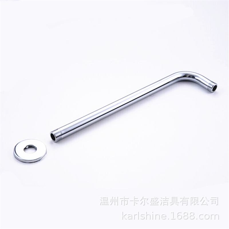 Stainless steel concealed shower into the wall pipe connecting rod shower accessories top spray shower into the wall shower arm pole