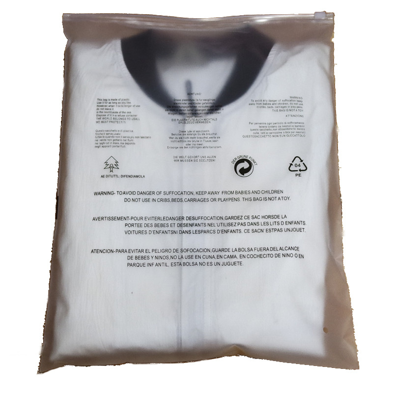 Customized Clothing Zipper Bags, High-Bottom Children's Clothing Frosted Packaging Bags, Intimates Leggings, Clothing Packaging Bags with Logo Printed on Them