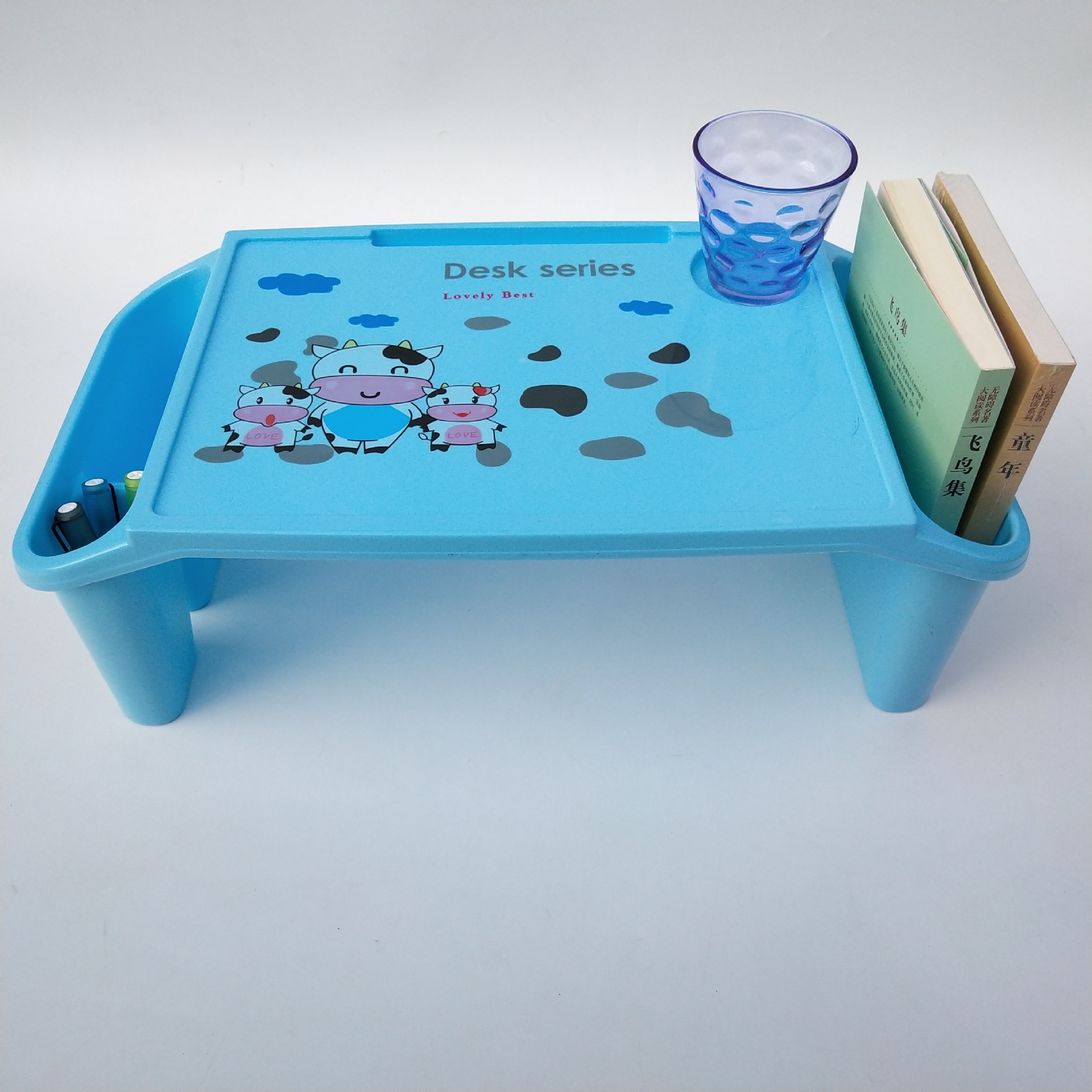 Children's Lazy Desk Plastic Children's Study Table Adult Bed Laptop Table Baby Plastic Table